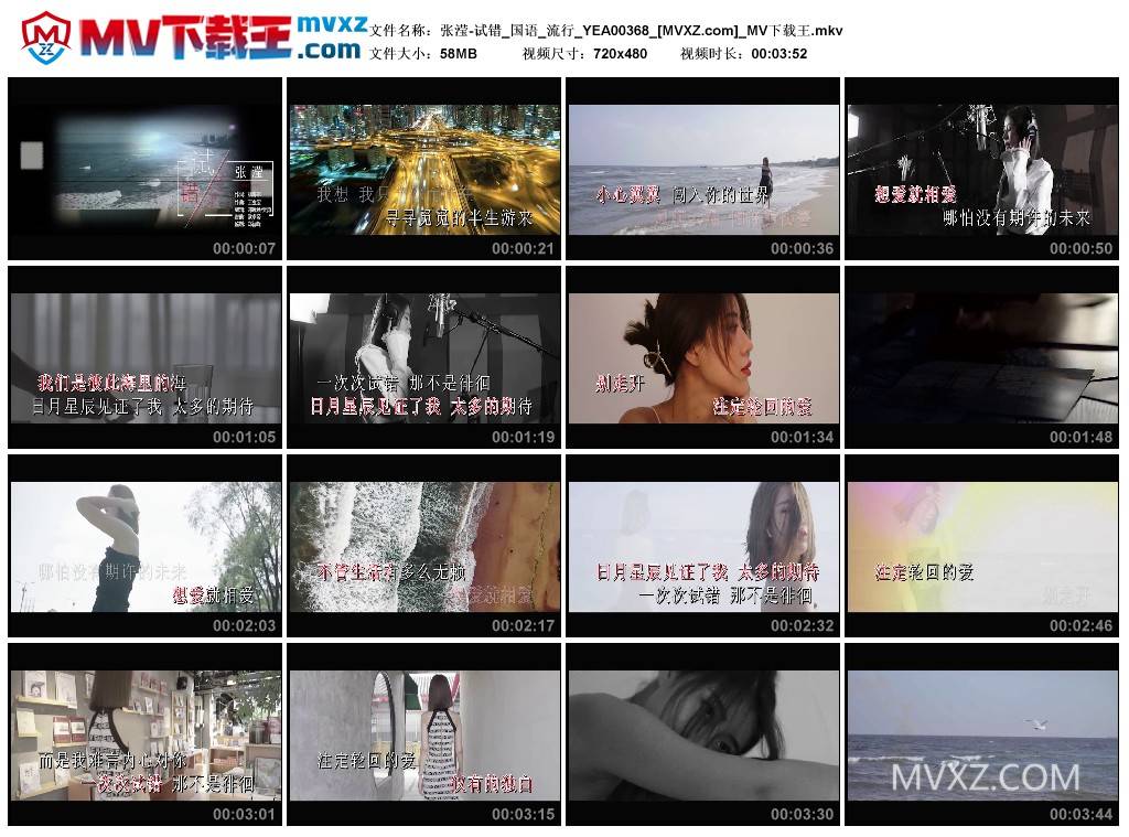 张滢-试错_国语_流行_YEA00368